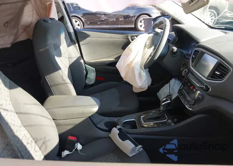 2019 Hyundai Ioniq Hybrid Blue из США, поврежденный, VIN KMHC65LC7KU179966